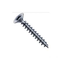 Vis Mustad Panelvit Tête cylindrique Pozidriv - Filetage total - Zingué Blanc - Ø3x12mm - Boite de 500 - PVACZP300120C8C