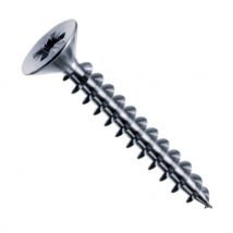 Vis Mustad Panelvit Tête cylindrique Pozidriv - Filetage total - Zingué Blanc - Ø4.5x40mm - Boite de 500 - PVACZP450400C8C