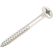 Vis bois tête fraisée inox A2 – Empreinte Pozidriv Ø4 mm x 50 mm (lot de 7 pièces)