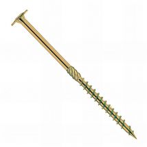 Vis bois Torx à tête bombée D.5 x 60 mm - Zingué jaune - Boîte de 200 pcs