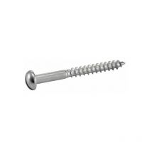Vis à bois tête ronde fendue - Inox A2 6x70 mm - Boîte de 100