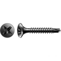 Gix-d Vis pour cloisons sèches phosphatée noire ,3,5 x 35 mm ,500 Stk. - vis sur bande - Spax