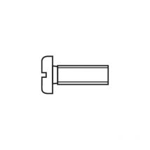 Vis cylindrique Toolcraft 815640 100 pc(s) M2.5 6 mm tête cylindrique plat acier din 84