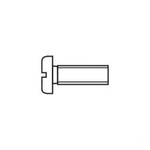 Vis cylindrique Toolcraft 815748 100 pc(s) M3 25 mm tête cylindrique plat acier din 84