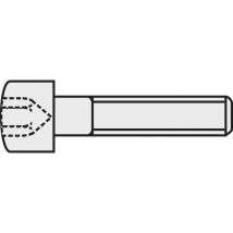 Vis cylindrique Toolcraft 888024 1 pc(s) M1.6 10 mm tête cylindrique 6 pans intérieurs acier n/a C66751