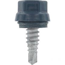 Vis d'assemblage bacs acier tête h laquée acier cémenté Zacrovis 1,5 brun rouge ral 8012 6,3x22 mm, 100 pièces Etanco