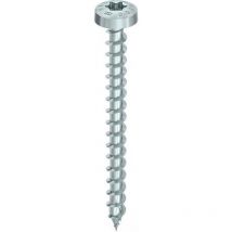 Vis HECO-Topix-Plus - Ø5x60mm - Tête Ronde - Filetage Total variable - T20 - Boite de 200 - 60934