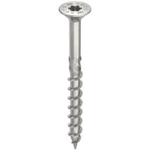 Vis HECO-Topix-Plus Inox - Ø3,5x40mm - Tête Fraisée à poches de fraisage - Filetage Partiel - T20 - Boite de 200 - 61647