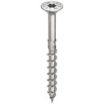 Vis HECO-Topix-Plus Inox - Ø3,5x45mm - Tête Fraisée à poches de fraisage - Filetage Partiel - T20 - Boite de 200 - 61650