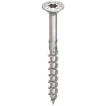 Vis HECO-Topix-Plus Inox - Ø4,5x60mm - Tête Fraisée à poches de fraisage - Filetage Partiel - T20 - Boite de 200 - 61714