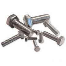 Vis hexagonales din 933 6 pans inox a4 aisi 316 gamme de 5 à 16 mm - dtail : ø 05 x 16