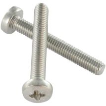 Vis Express - Vis métaux Tête cylindrique large Tête cylindrique bombée large tcbl Pozi 2 M5X20 Inox A4-200 pièces