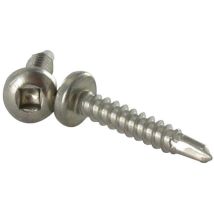 Vis autoperceuse Tête cylindrique tc Carré 4.8X22 Empreinte carré 2 Inox A2-1 piece