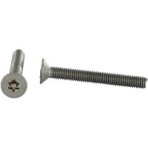 Vis métaux Inox A2 Inviolable Tête fraisée tf torx T10 + Téton M3X12-1 piece