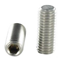Vis métaux Inox A2 Sans tête six pans creux (sthc) Clé de 4 HC4 M8X40 Bout plat-1 piece