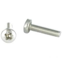 Vis Express - Vis métaux Inox A2 Tête cylindrique large Tête cylindrique bombée large tcbl Pozi 2 M5X40-10 pièces