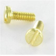 Vis métaux Laiton Tête cylindrique tc Fendue M6X25-10 pièces