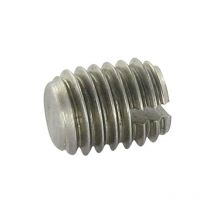 Vis métaux Sans tête Fendue Bout téton Plate M2X4 Inox A2-100 pièces