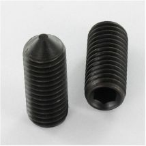 Vis métaux Sans tête six pans creux (sthc) Clé de 5 HC5 M10X40 Bout pointeau Acier brut-1 piece