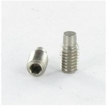 Vis métaux Sans tête six pans creux (sthc) M8X10 Clé de 4 HC4 Bout téton Acier zingué-1 piece