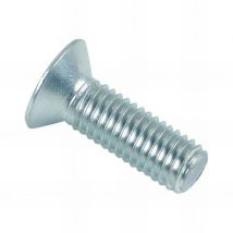 Vis Métaux Tête Fraisée Pozidriv 10 X 20 Mm Zinguée - Boite De 100 Pcs - Fixtout Vmfc1002002b