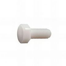 Vis métaux tête hexagonale F/Total 4 x 20 mm Polyamide naturel - Boite de 200 pcs - Fixtout VHT04020NY