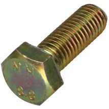 Vis métaux Tête hexagonale th M10X30 Classe 8.8 Bichromaté 200 Heures brouillard salin sans rouille rouge-1 piece