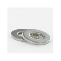 Rondelle Plate 3.2X10X1 Acier zingué blanc-1 piece