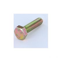 Vis métaux Tête hexagonale th M8X10 Classe 8.8 Bichromaté-10 pièces