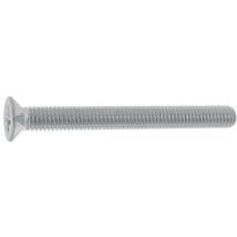 Vis à métaux – Acier zingué blanc – DIN 965 – Ø4 x 12 mm – 500 pièces