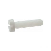 Vis tête cylindrique fendue - Nylon 6.6 6x16 mm - Boîte de 200