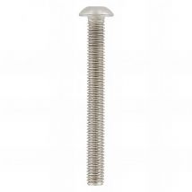 Vis métaux tête bombée 6 pans creux 8 x 70 mm bhc inox A2 - Boite de 100 pcs - Fixtout BHC08070A2