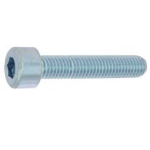 Vis à métaux tête cylindrique hexagonale creuse acier zinguée blanc classe 8.8 din 912 4X16 boîte de 200 - CHC4X16ZING