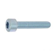 Vis à métaux tête cylindrique hexagonale creuse acier zinguée blanc classe 8.8 din 912 5X10 boîte de 200 - CHC5X10ZING