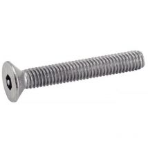 Vis tête fraisée six pans creux inviolable - Avec téton central - Inox A2 8x50 mm - Boîte de 50