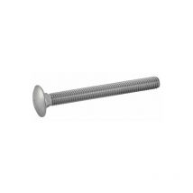 Acton - Vis à métaux tête ronde collet carré - Inox A4 10x160 mm - Boîte de 25