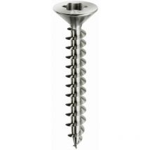 Vis à bois Panelvit tête fraisée Torx TX20 filetage total zing.arg Mustad 4x45 - Boite de 500 - PVACXP400450C8C