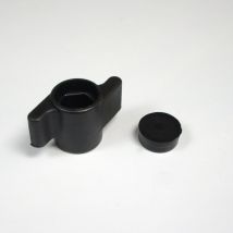 Bouton Écrou Papillon de Blocage, Réglage à Ailettes – Tête en Polyamide noir de Diamètre 30 mm à assembler avec une vis ou un écrou M6 (non fourni)