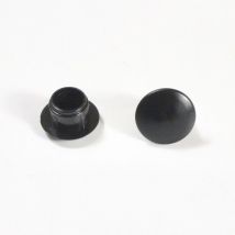 Bouchon Obturateur en Plastique Diamètre 9 mm Coloris noir - Ajile