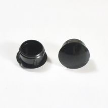 Bouchon Obturateur en Plastique Diamètre 13 mm Coloris noir - Ajile