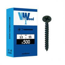 500 vis placo 3,5x55mm phosphaté Viswood