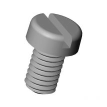 M4x30 : Vis plastique tête ronde fendue diam. M4 longueur L:30 mm - Ajile