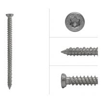 Vis pour châssis tête plate galvanisée 7.5 x 112 mm - 100 pièces