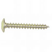 25 Vis pour fixation de penture de volet bois - Tête Torx T30 d. 14 mm - d. 6x30 mm - Zingué jaune