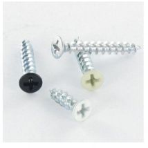 Vis PVC Inox A2 Tête fraisée bombée TFB Phillips 4.2X25 Laqué noir RAL9005 noir foncé-1 piece