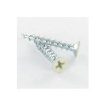 Vis PVC Tête fraisée bombée TFB Phillips 4.3X55 Acier zingué RAL1015 ivoire clair-1 piece