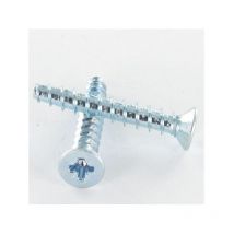 Vis PVC TRILOBE Tête fraisée TF Pozi 5X30 Filet 45 Acier zingué-1 piece