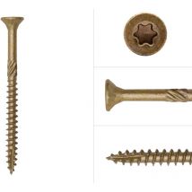Vis pour panneaux ar revêtues 4.5 x 60 mm Torx 25 à tête fraisée - Boîte de 200 pièces