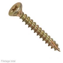 Vis Rocket minivybac pozidriv tête fraisée 4.5x60mm, 15 pièces.