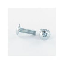 Vis Poelier tête ronde large trl pozi et fendu M4X16 Acier zingué-2000 pièces